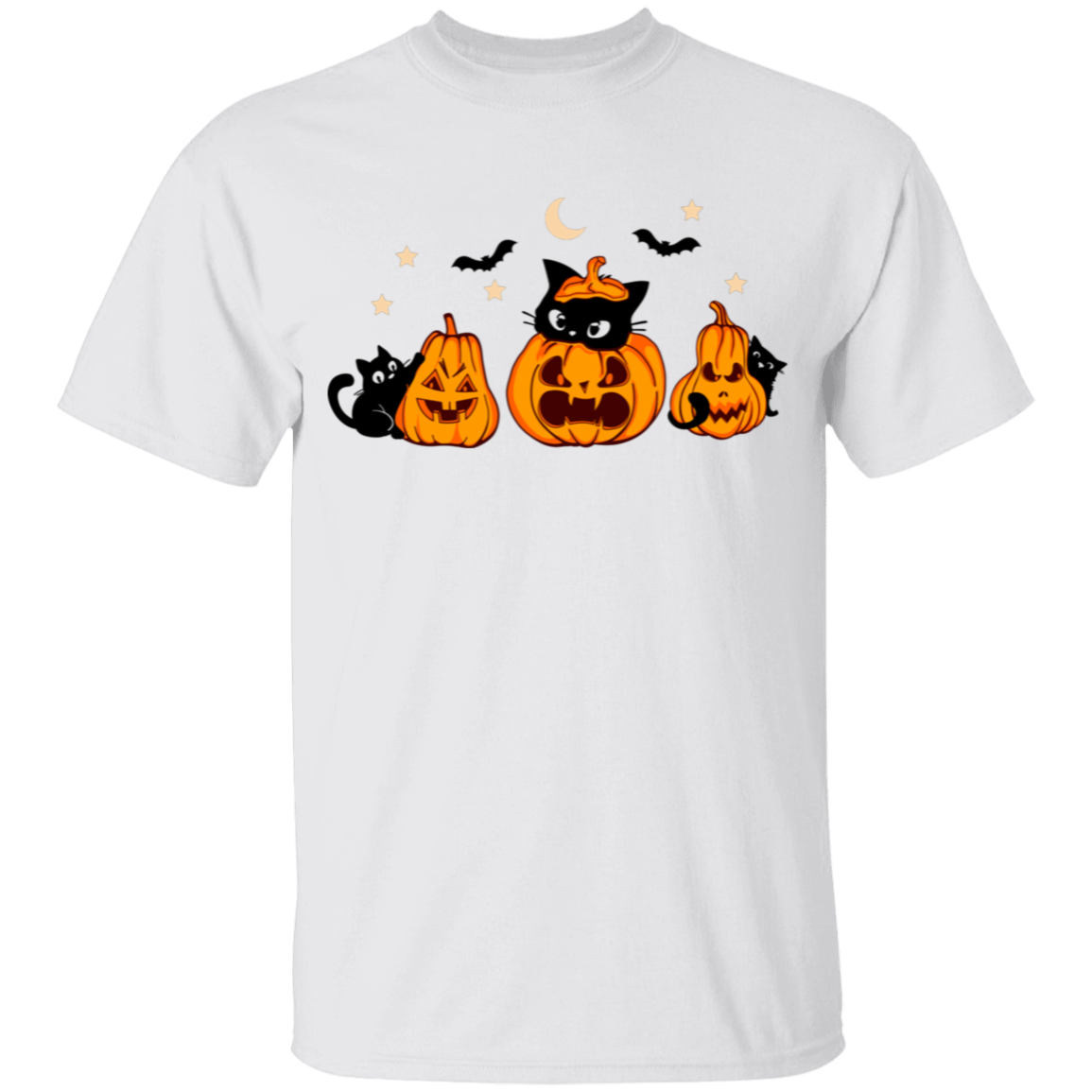 Halloween Cute Youth Black Cat/Pumpkin T-Shirt