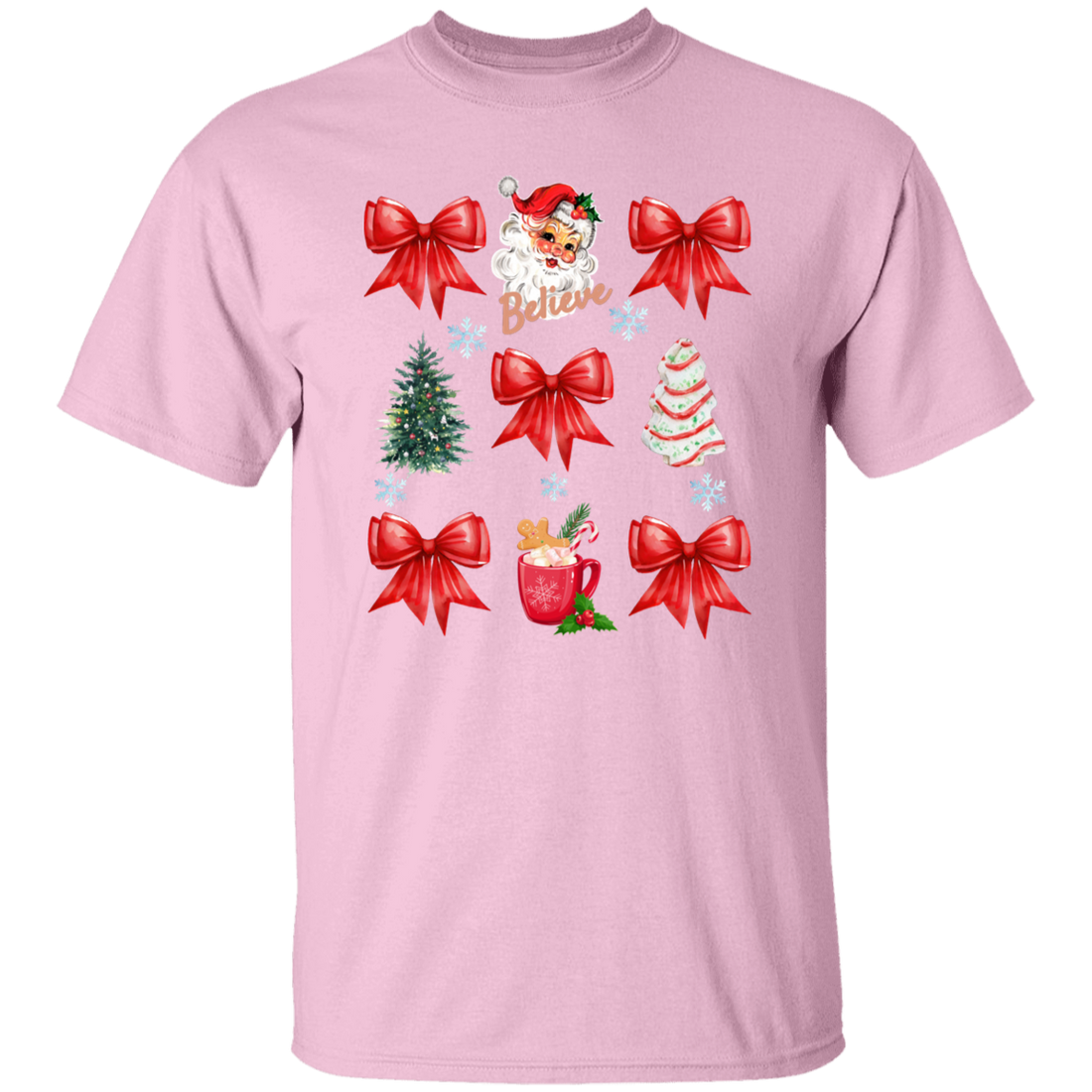 Coquette Bow Sweatshirt, Cute Red Ribbon Santa Sweatshirt