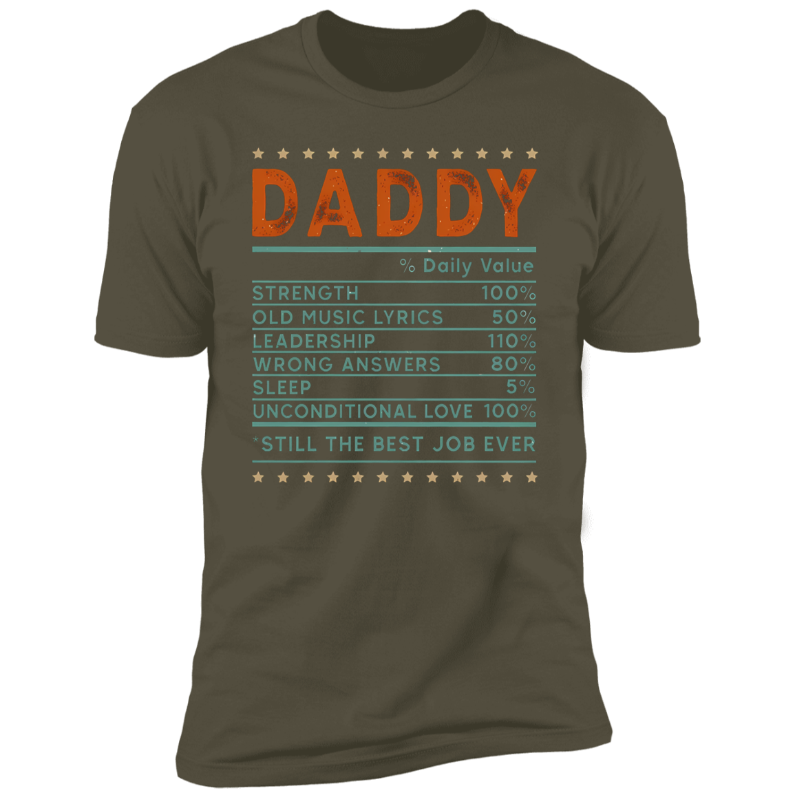 Daddy "Daily Value" Short Sleeve T-Shirt