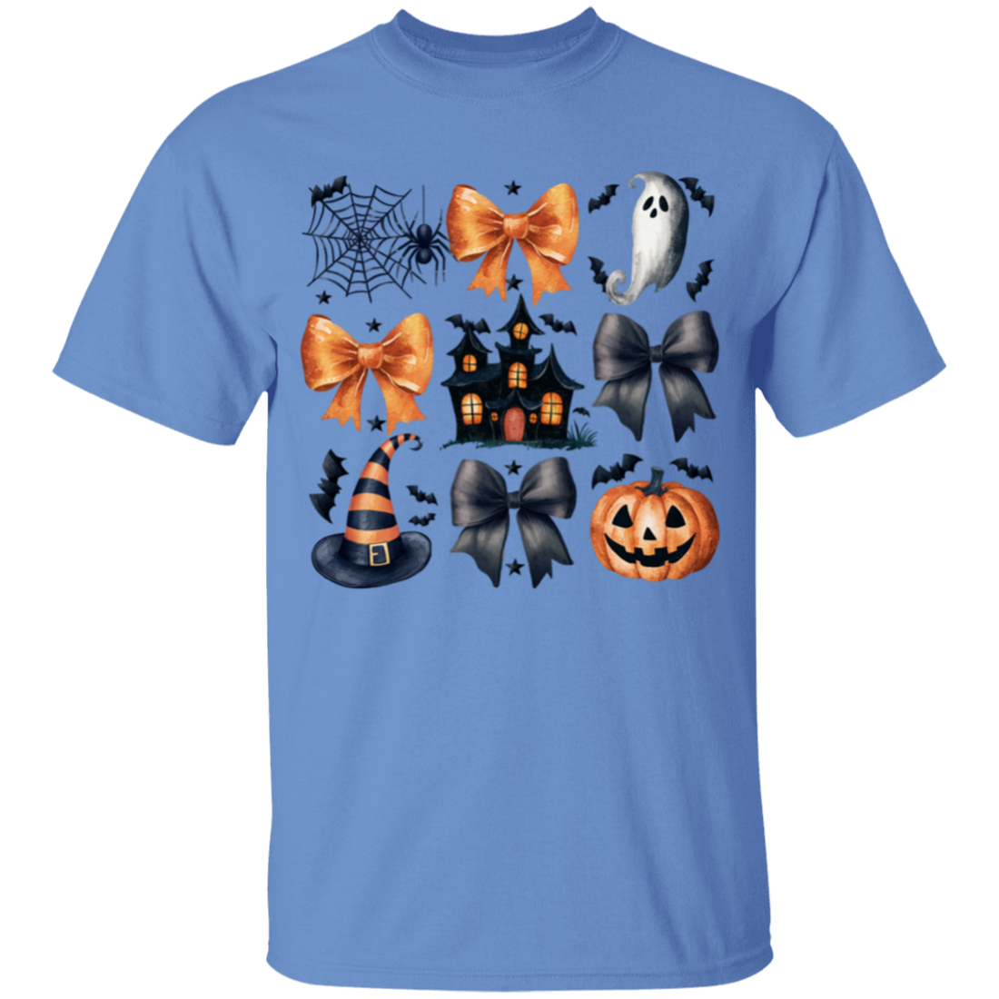 Halloween Coquette Bows, Ghosts and Pumpkins Youth T-Shirts!