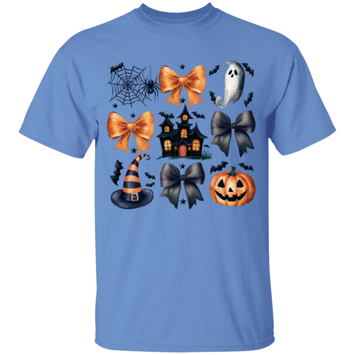 Halloween Coquette Bows, Ghosts and Pumpkins Youth T-Shirts!