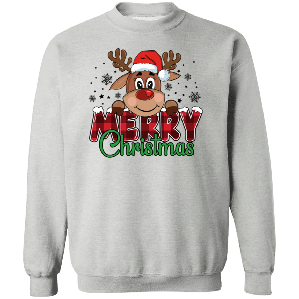 Funny Christmas Reindeer Adult Sweatshirt | Youth T-Shirt | Great Gift