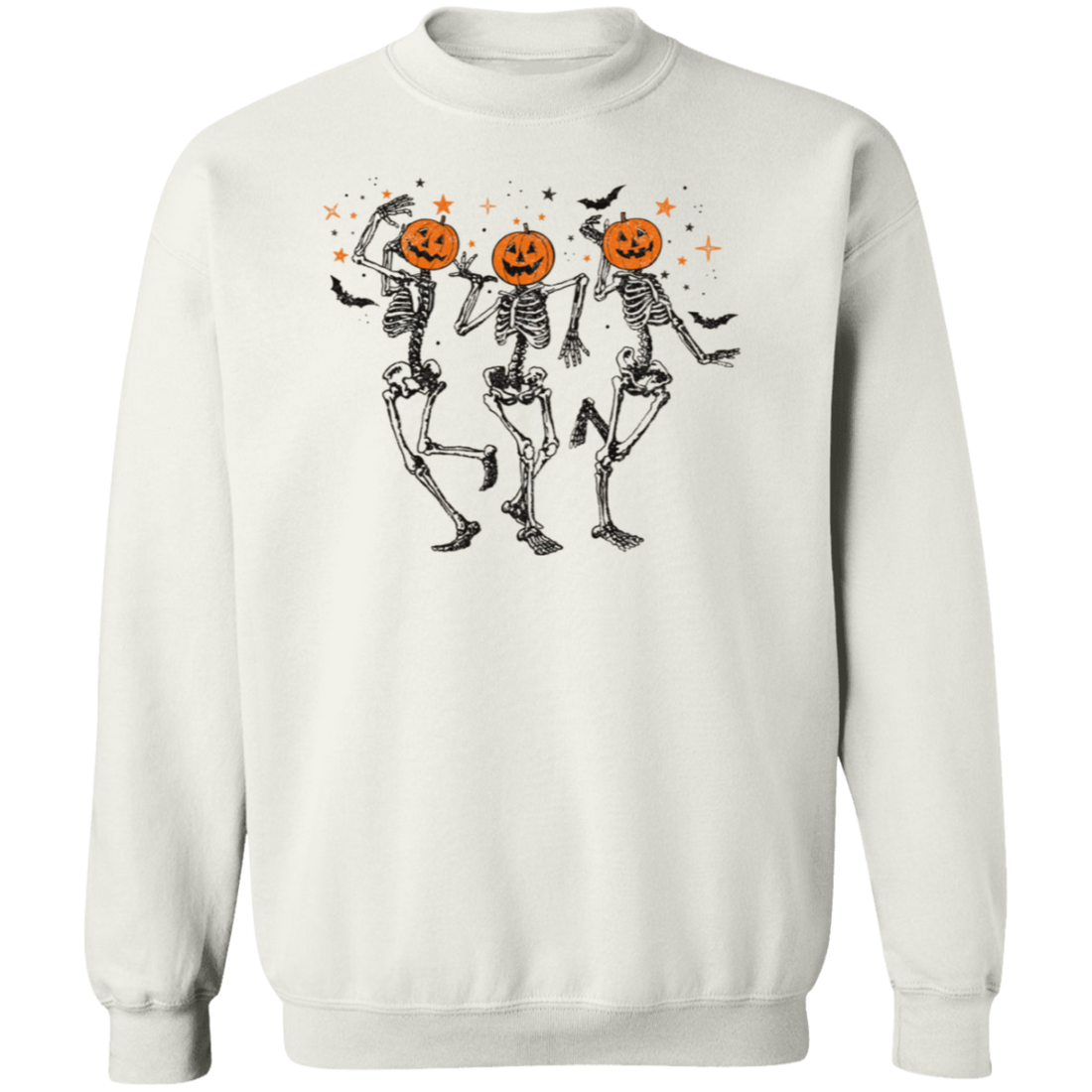 Funny Halloween Pumpkin Head Dancing Skeleton Sweatshirt, Halloween Gift Shirt, Halloween Party Costume