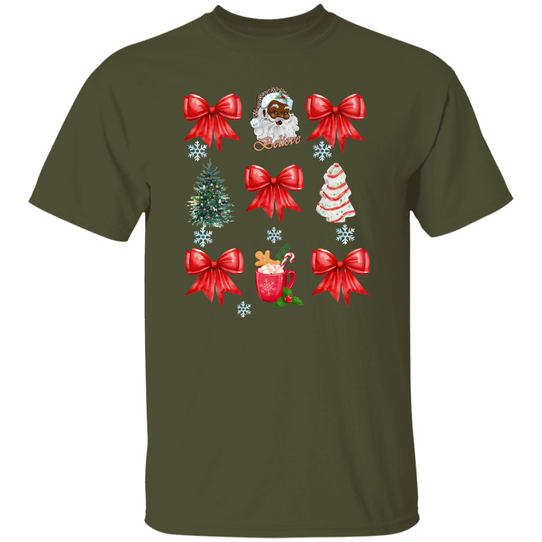 Coquette Bow Sweatshirt, Cute Red Ribbon Santa Sweatshirt!