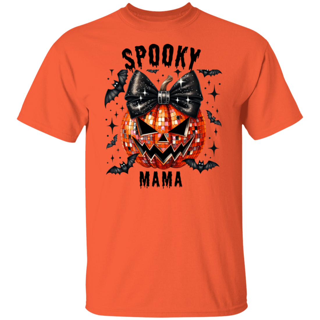 Halloween "Spooky Mama" Short Sleeve T-Shirt