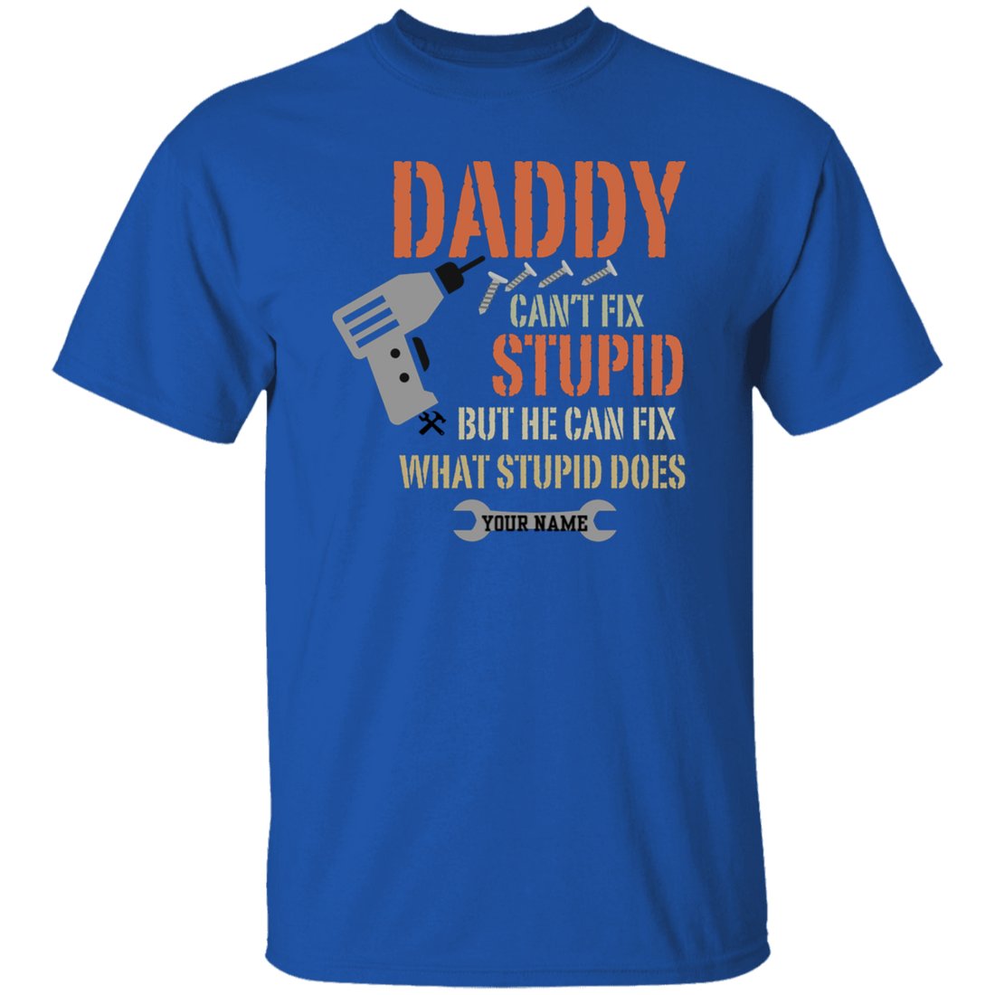 To Dad Personalize "Daddy" T-Shirt