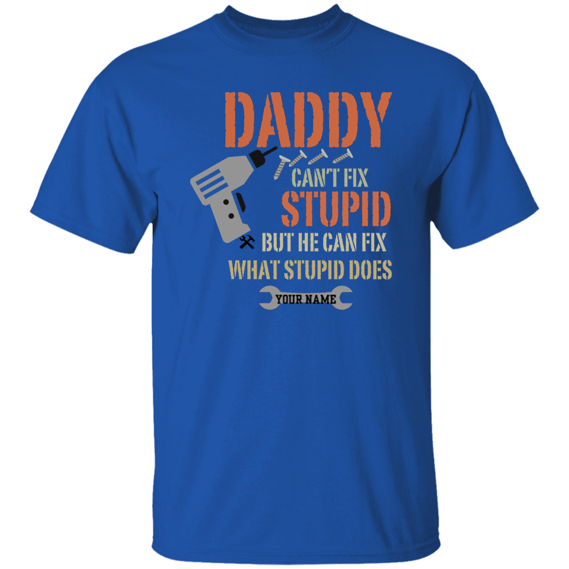 To Dad Personalize "Daddy" T-Shirt