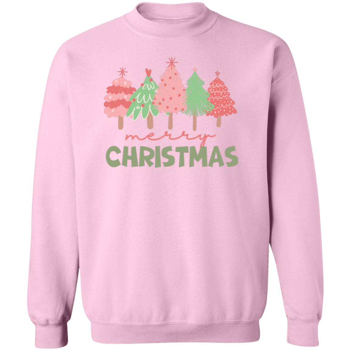 Pink Tree Christmas Sweatshirt |Cute Christmas Sweater