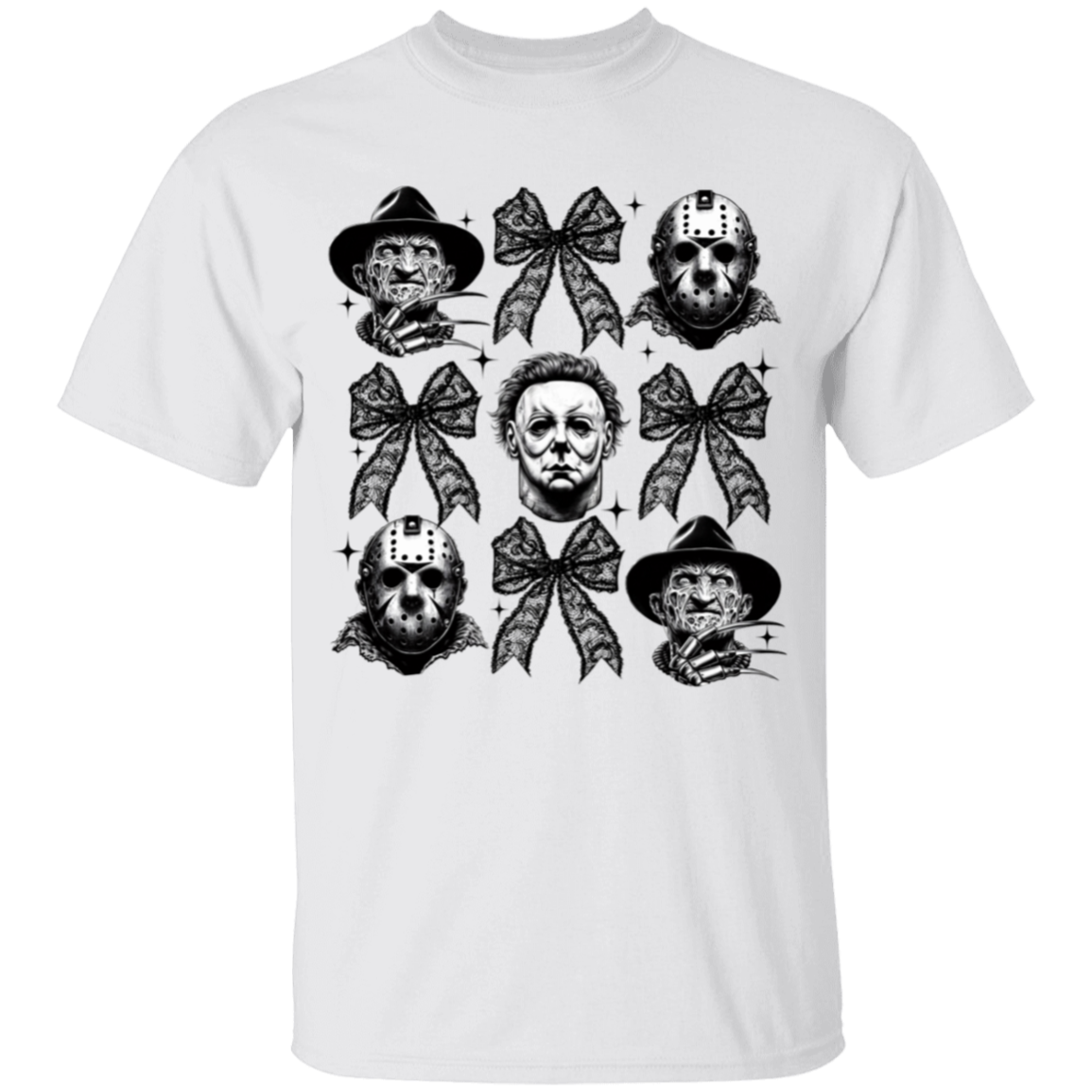 Halloween Coquette Horror Characters Youth T-Shirts!