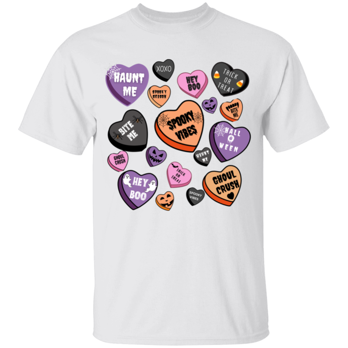 Cute Youth Halloween Heart T-Shirt | Great Gift for Halloween!