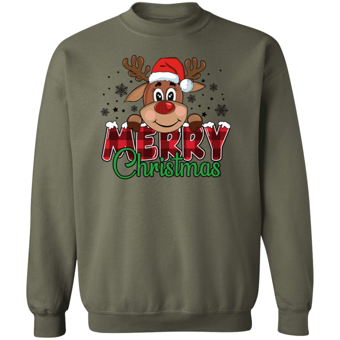 Funny Christmas Reindeer Adult Sweatshirt | Youth T-Shirt | Great Gift