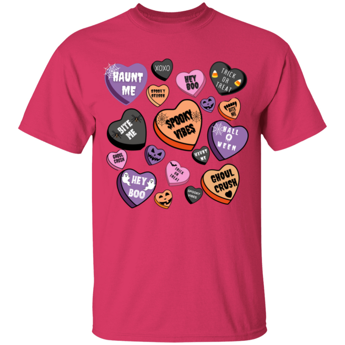 Cute Youth Halloween Heart T-Shirt | Great Gift for Halloween!