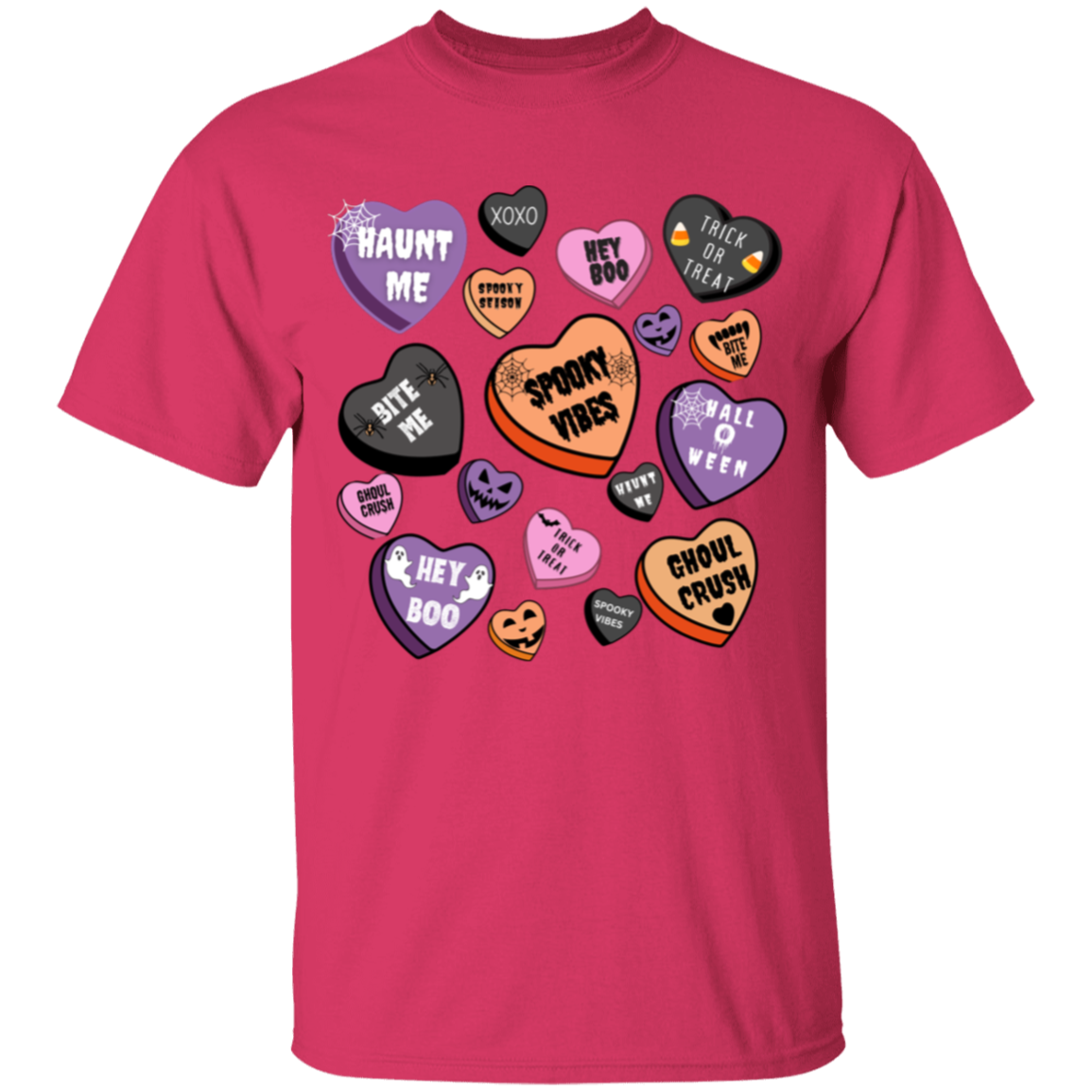 Cute Youth Halloween Heart T-Shirt | Great Gift for Halloween!