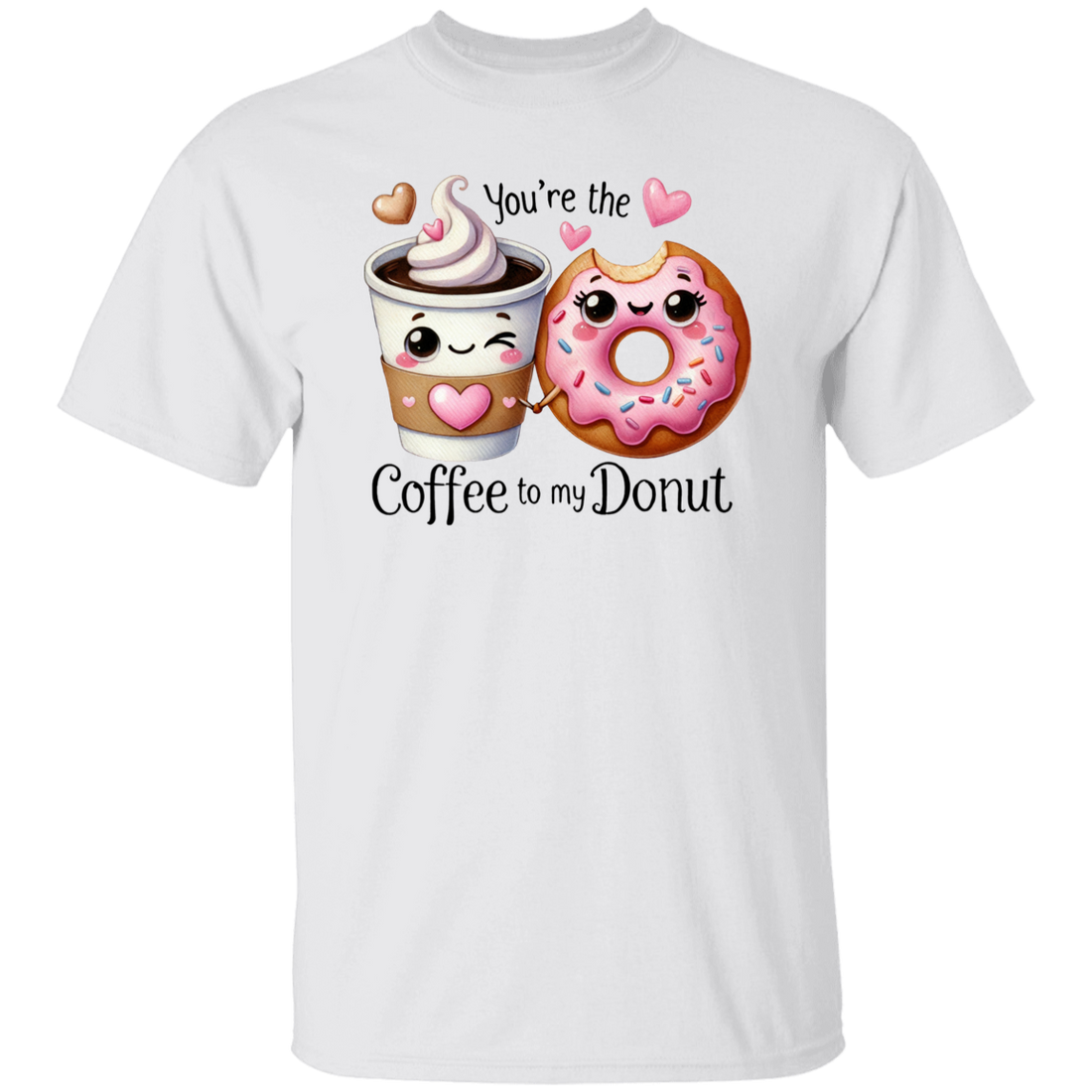Funny Valentine "Coffee to my Donut" S/L T-Shirt