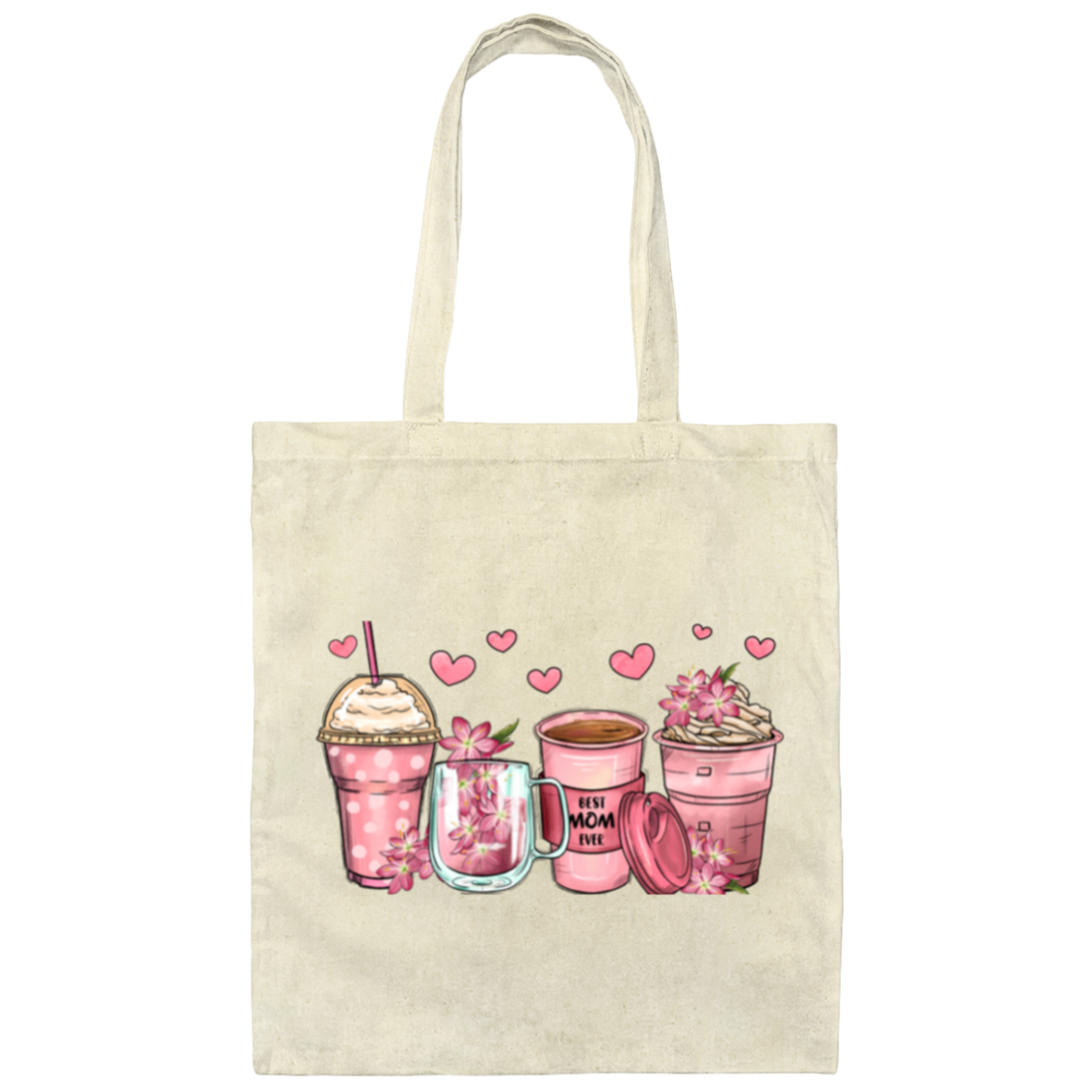 "Best Mom" Canvas Tote Bag