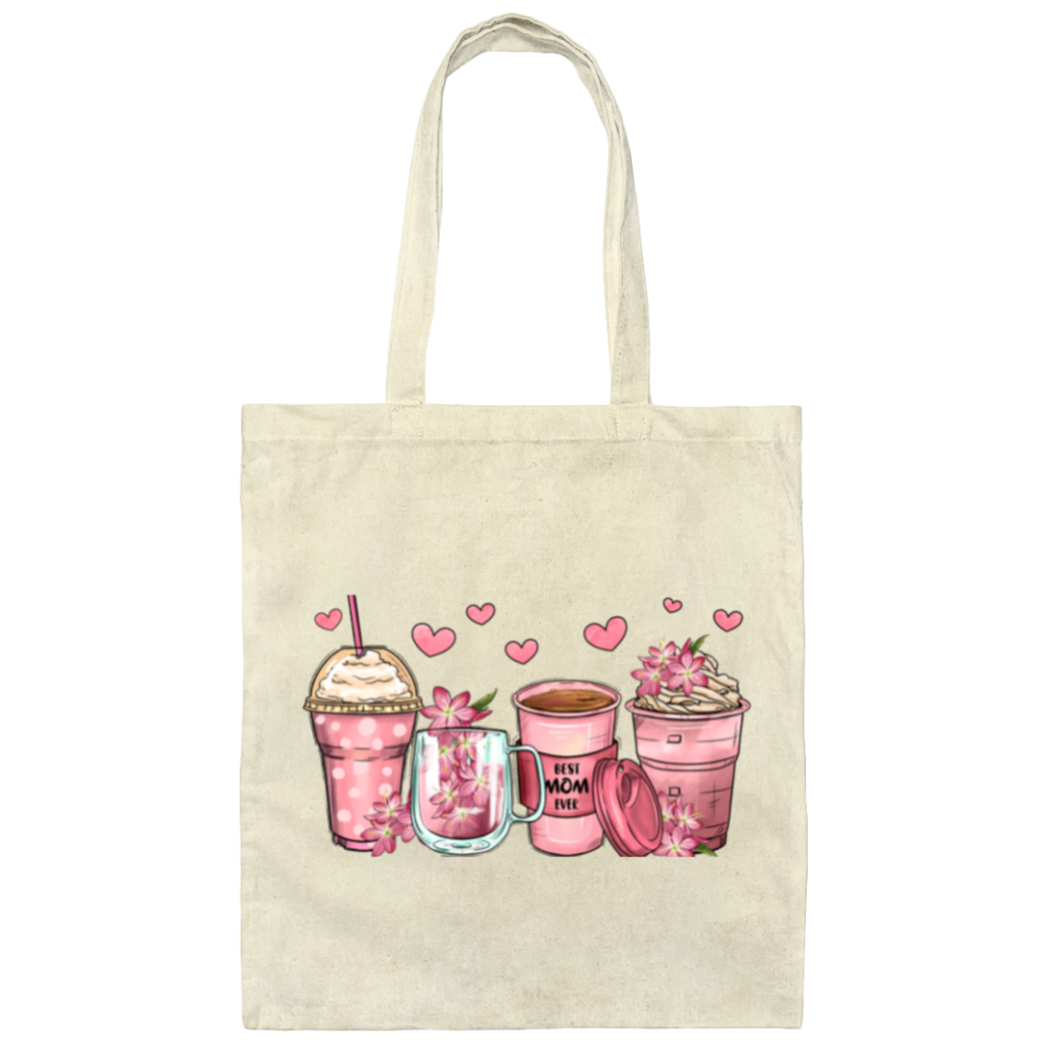"Best Mom" Canvas Tote Bag