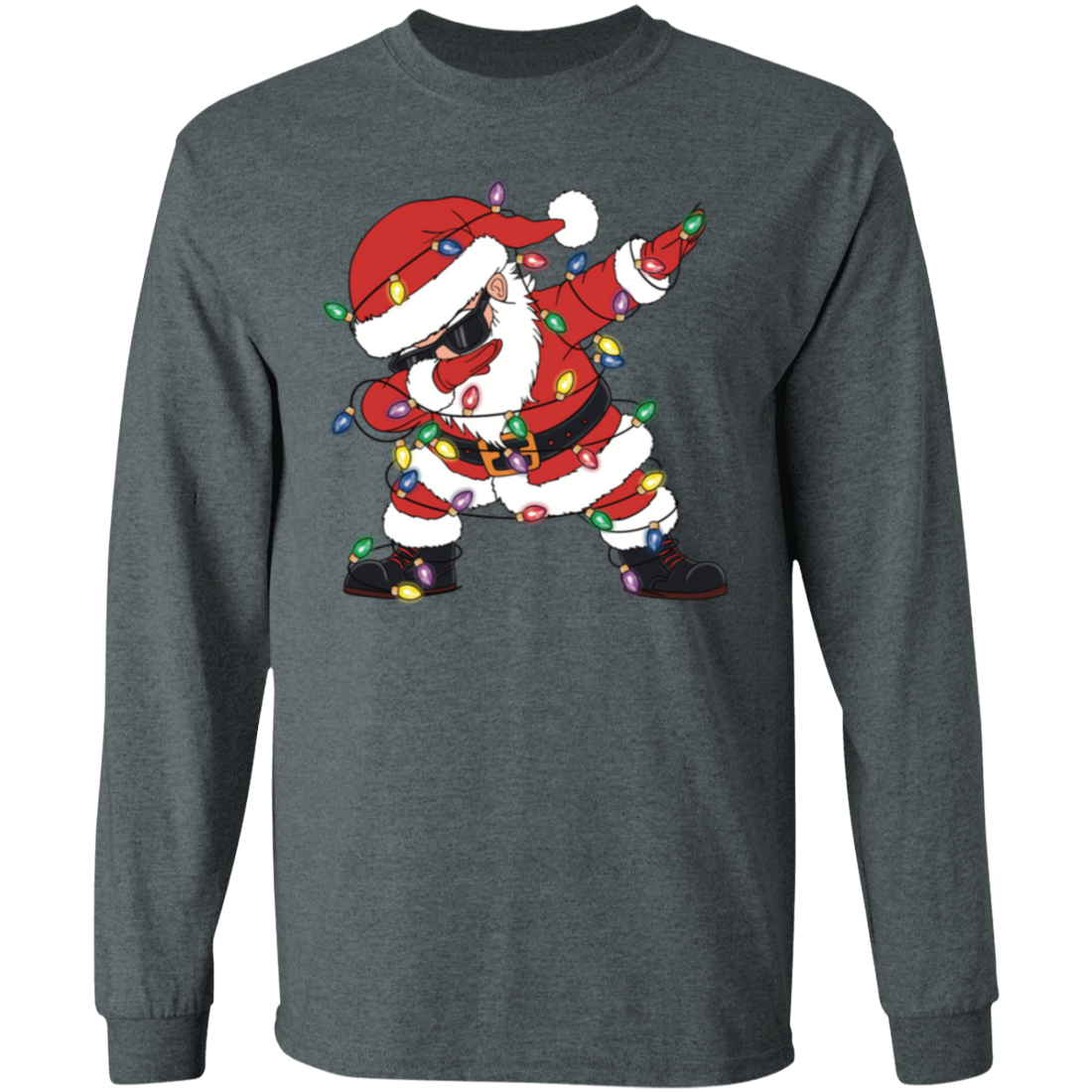 Funny Dabbing Santa Christmas Crewneck – Ugly Sweater Party Favorite Dabbing Christmas Santa!