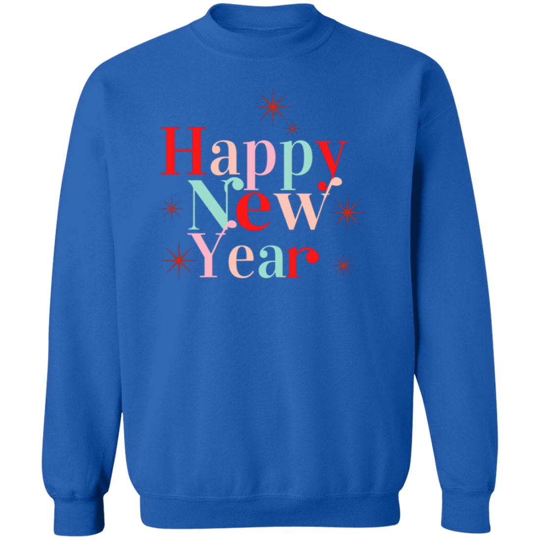 Holiday "Happy New Year" Pullover Sweatshirt