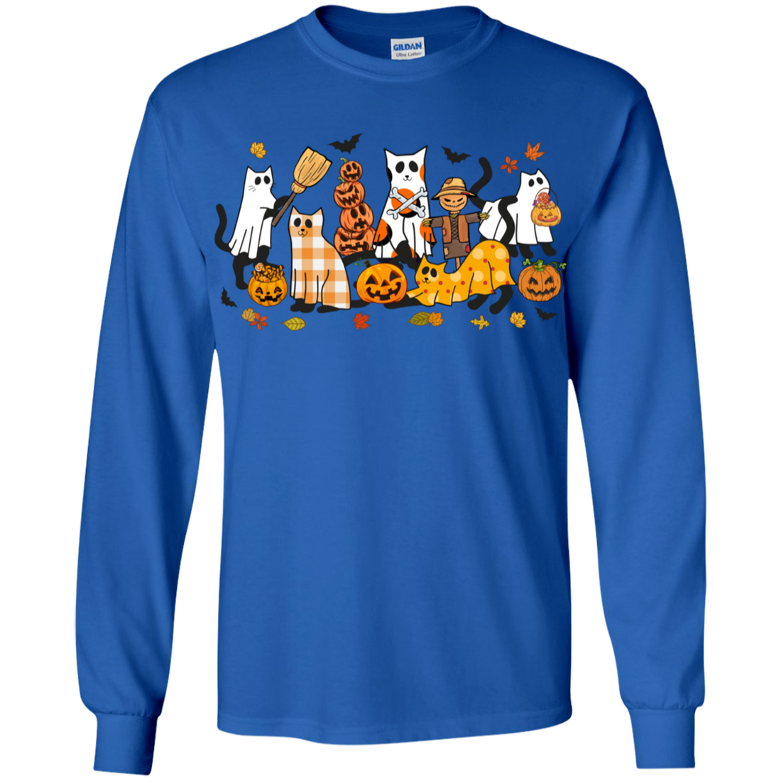Halloween Ghost, Black Cats and Pumpkins Youth T-Shirts