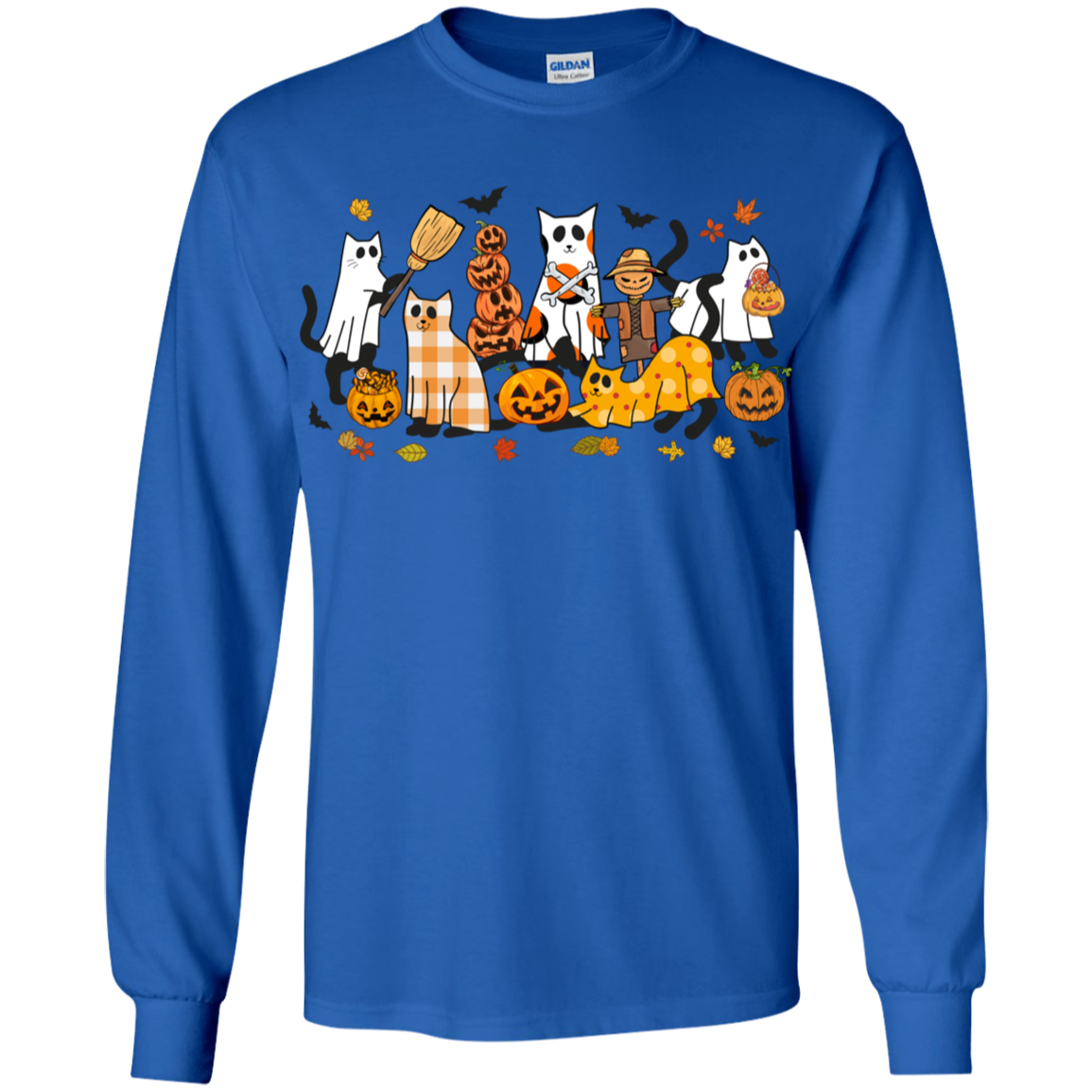 Halloween Ghost, Black Cats and Pumpkins Youth T-Shirts