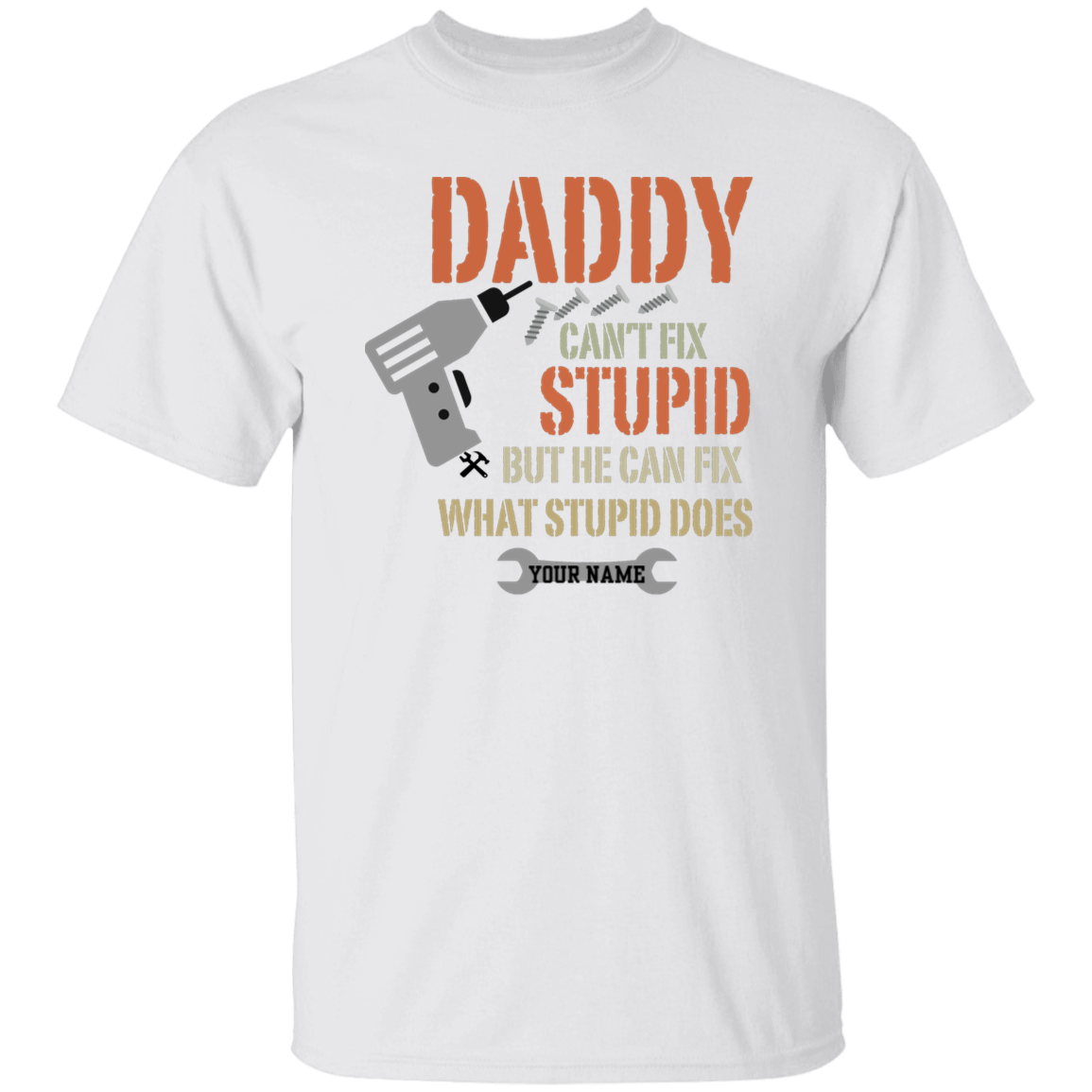 To Dad Personalize "Daddy" T-Shirt