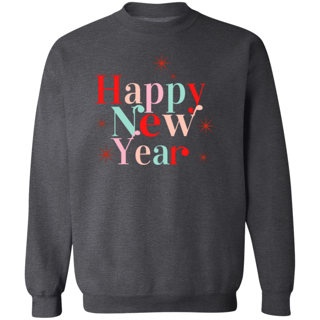 Holiday "Happy New Year" Pullover Sweatshirt