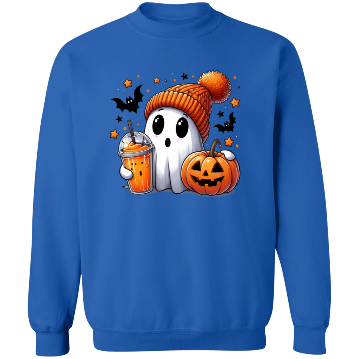 Halloween Cute Ghost Sweatshirt Crewneck Pullover