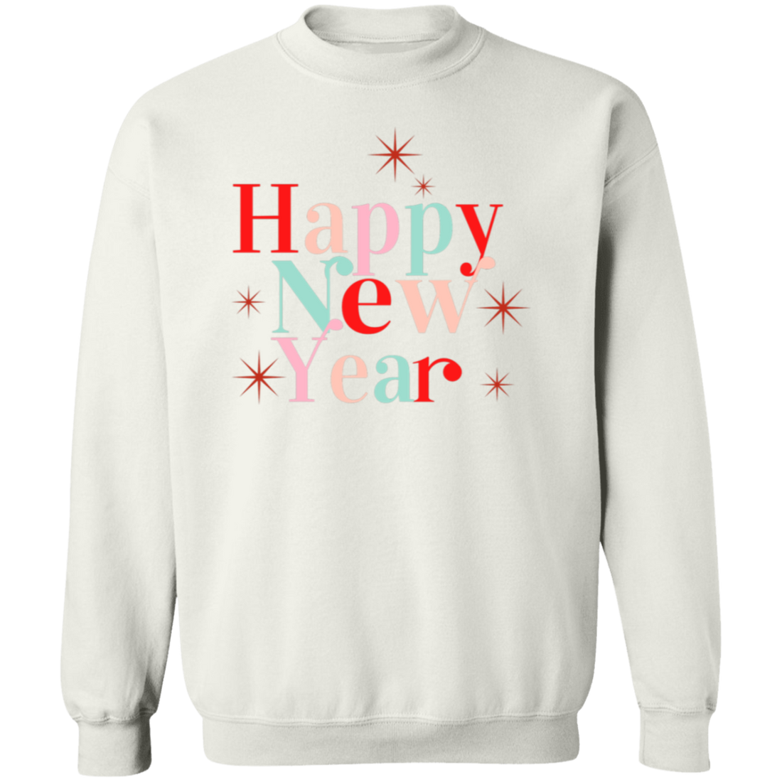 Holiday "Happy New Year" Pullover Sweatshirt