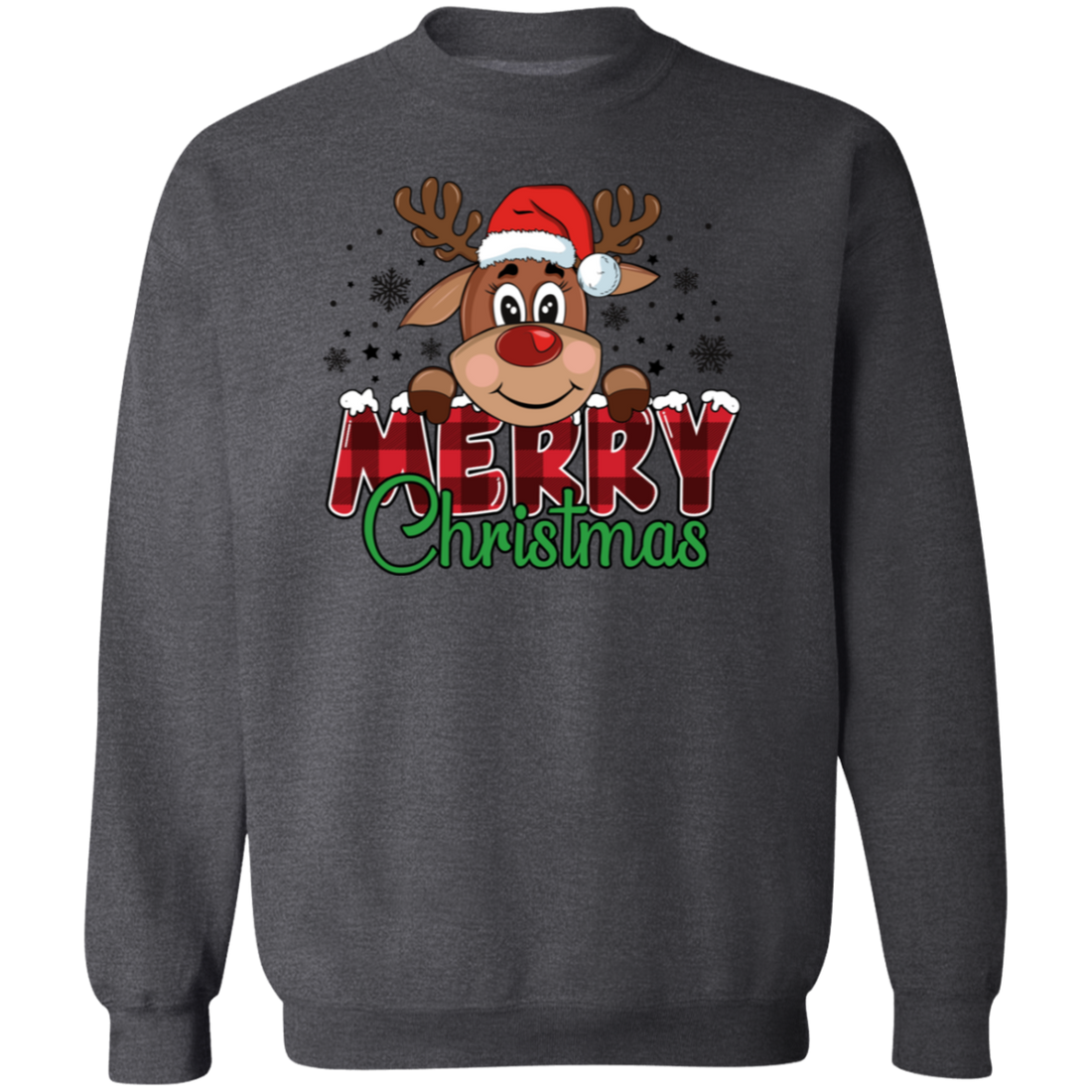 Funny Christmas Reindeer Adult Sweatshirt | Youth T-Shirt | Great Gift