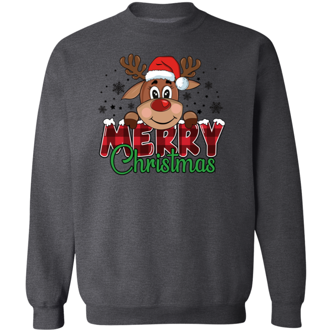 Funny Christmas Reindeer Adult Sweatshirt | Youth T-Shirt | Great Gift