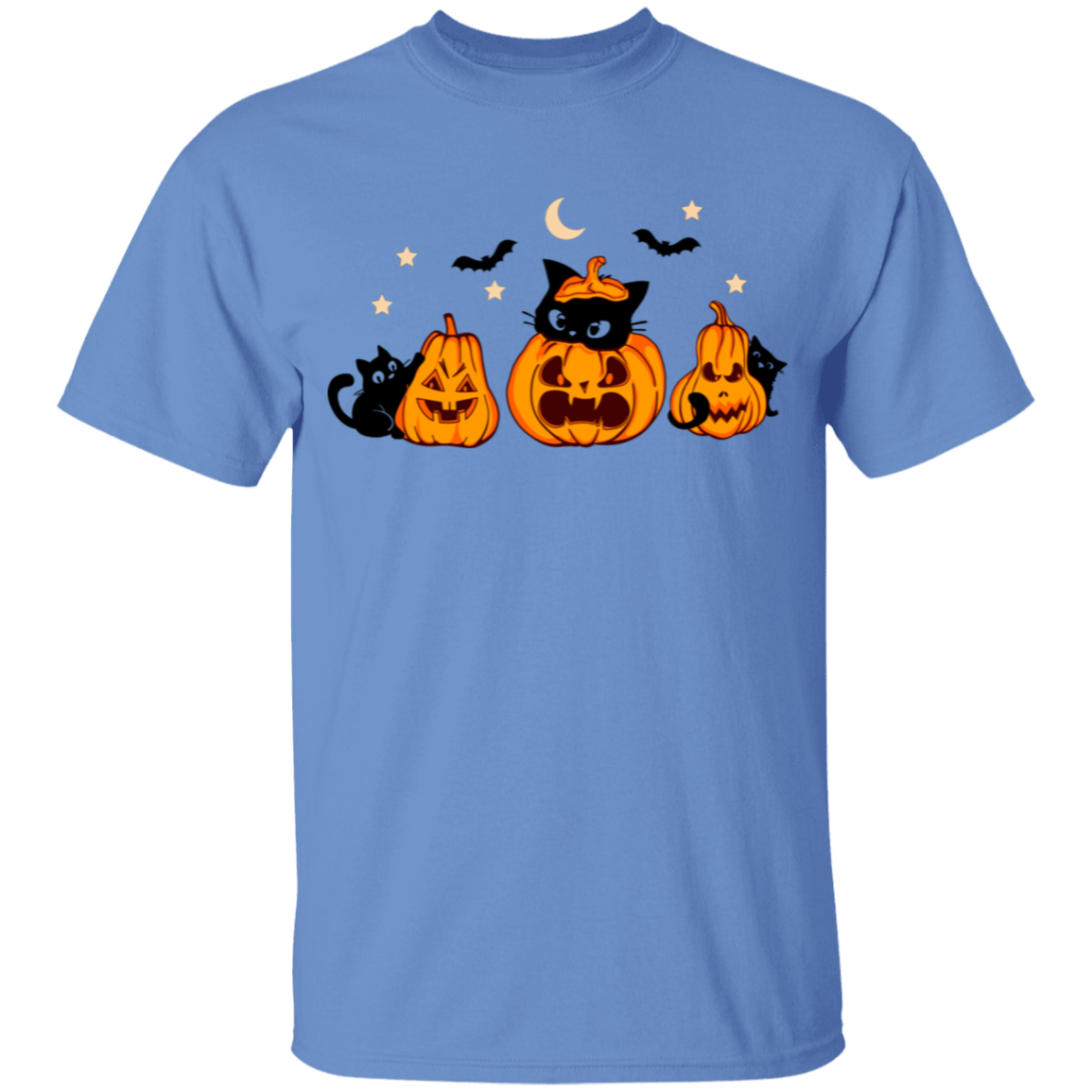 Halloween Cute Youth Black Cat/Pumpkin T-Shirt