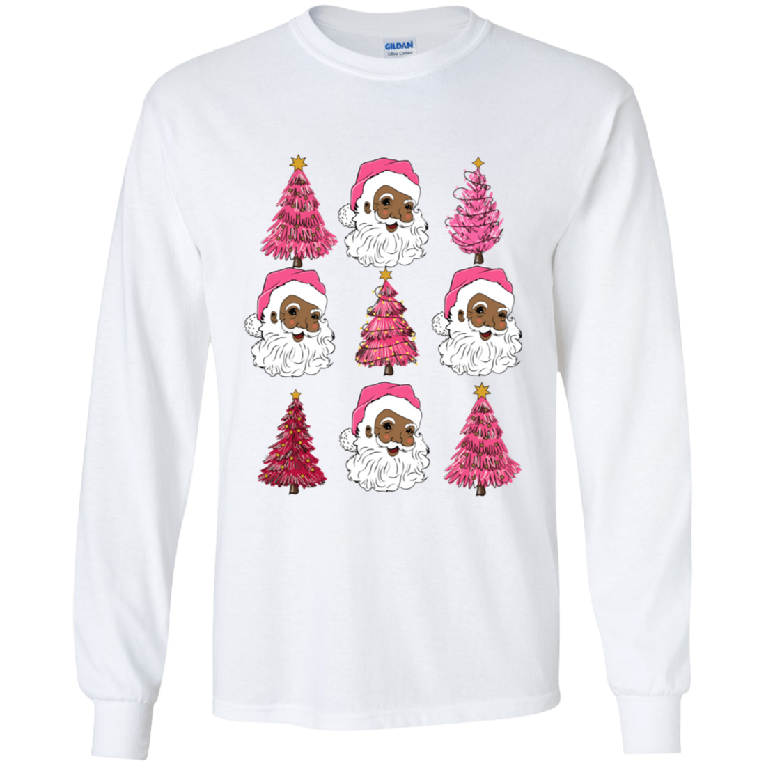 Christmas Santa Trees Holiday Apparel Shirt