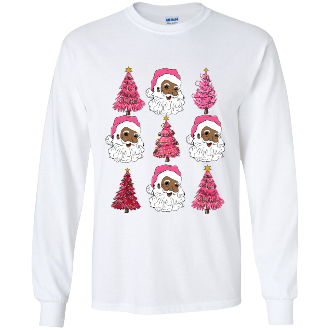 Christmas Santa Trees Holiday Apparel Shirt