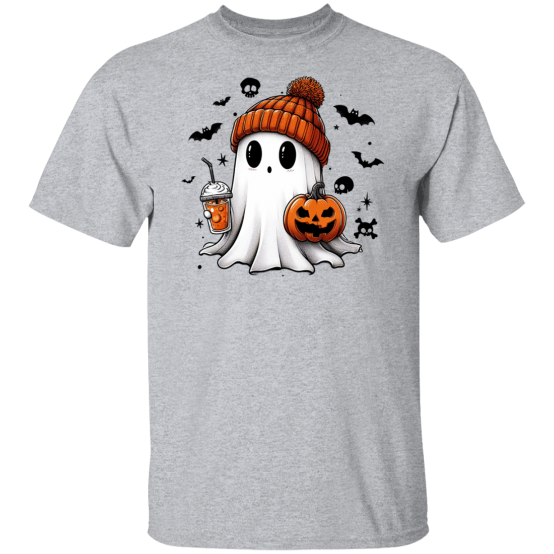 Halloween Cute Ghost T-Shirt Short Sleeve