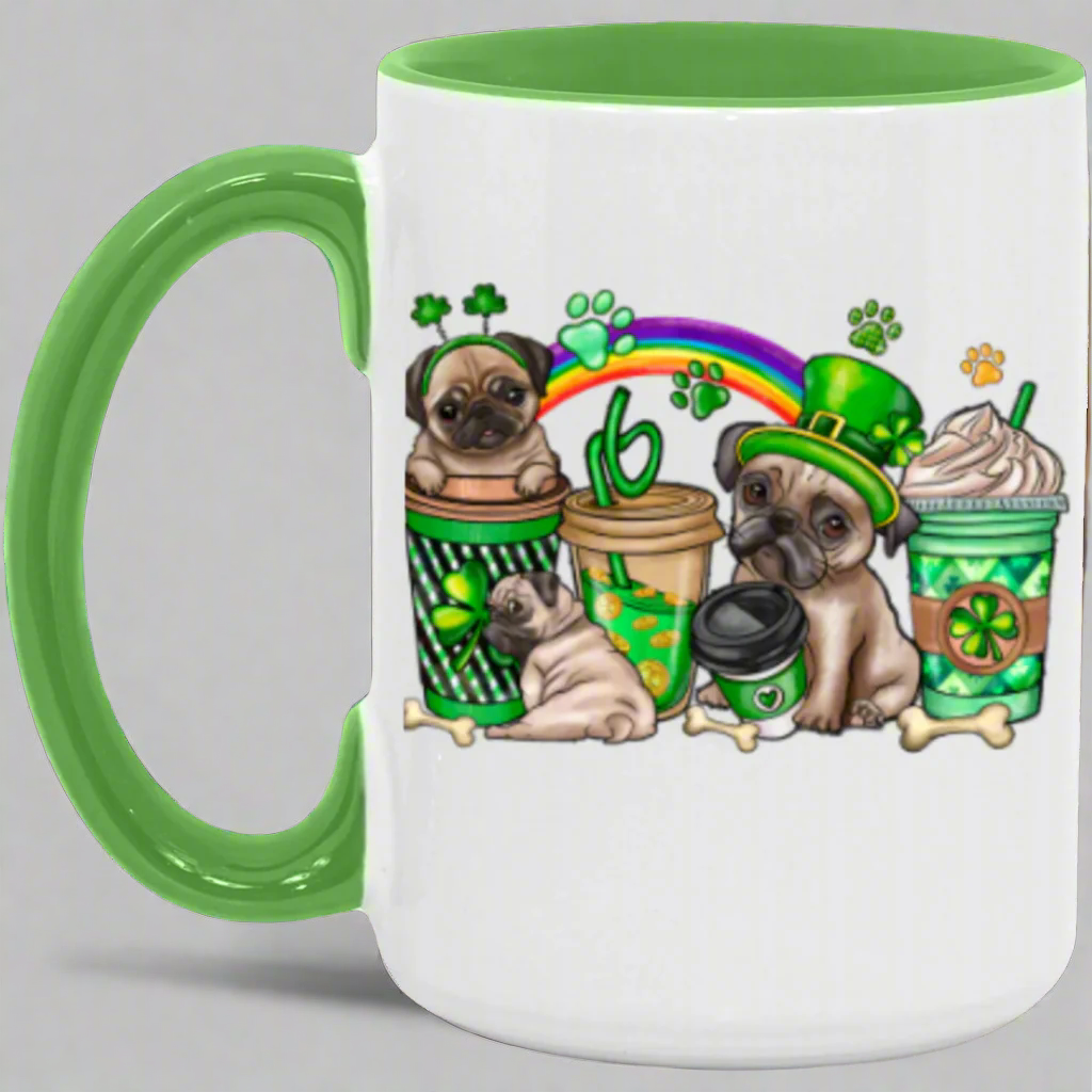 St. Paddy's Day Dog Lovers 15oz Accent Mug