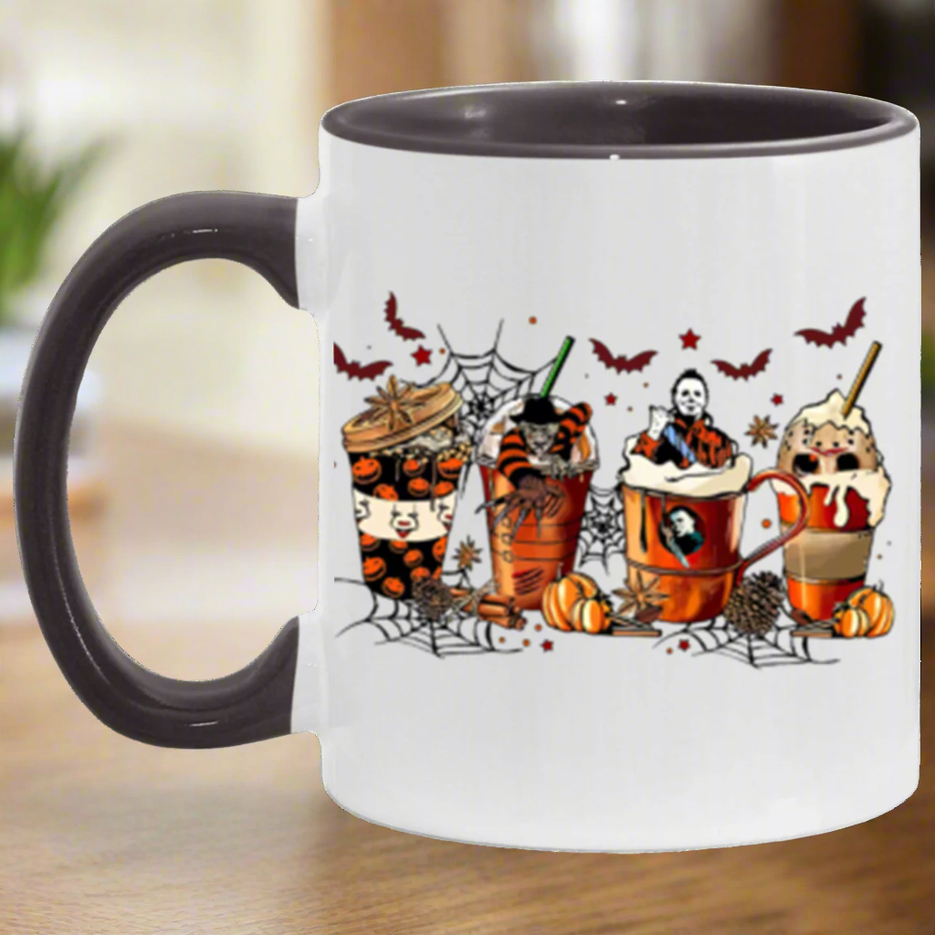 11oz Accent Halloween Mug,Horror Movie Mug!