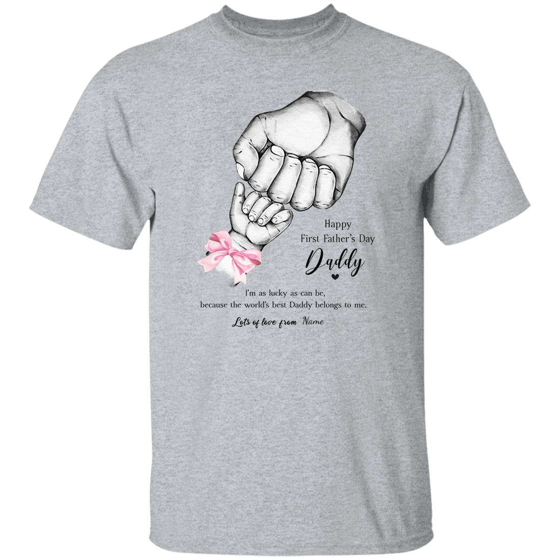 Personalized Daddy's First Father's Day Apparel