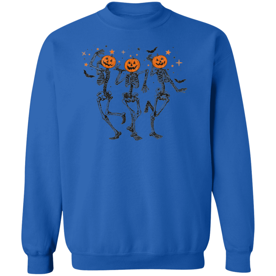 Funny Halloween Pumpkin Head Dancing Skeleton Sweatshirt, Halloween Gift Shirt, Halloween Party Costume