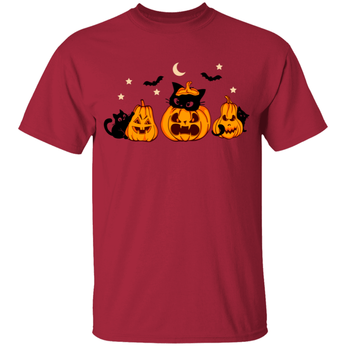 Halloween Cute Youth Black Cat/Pumpkin T-Shirt