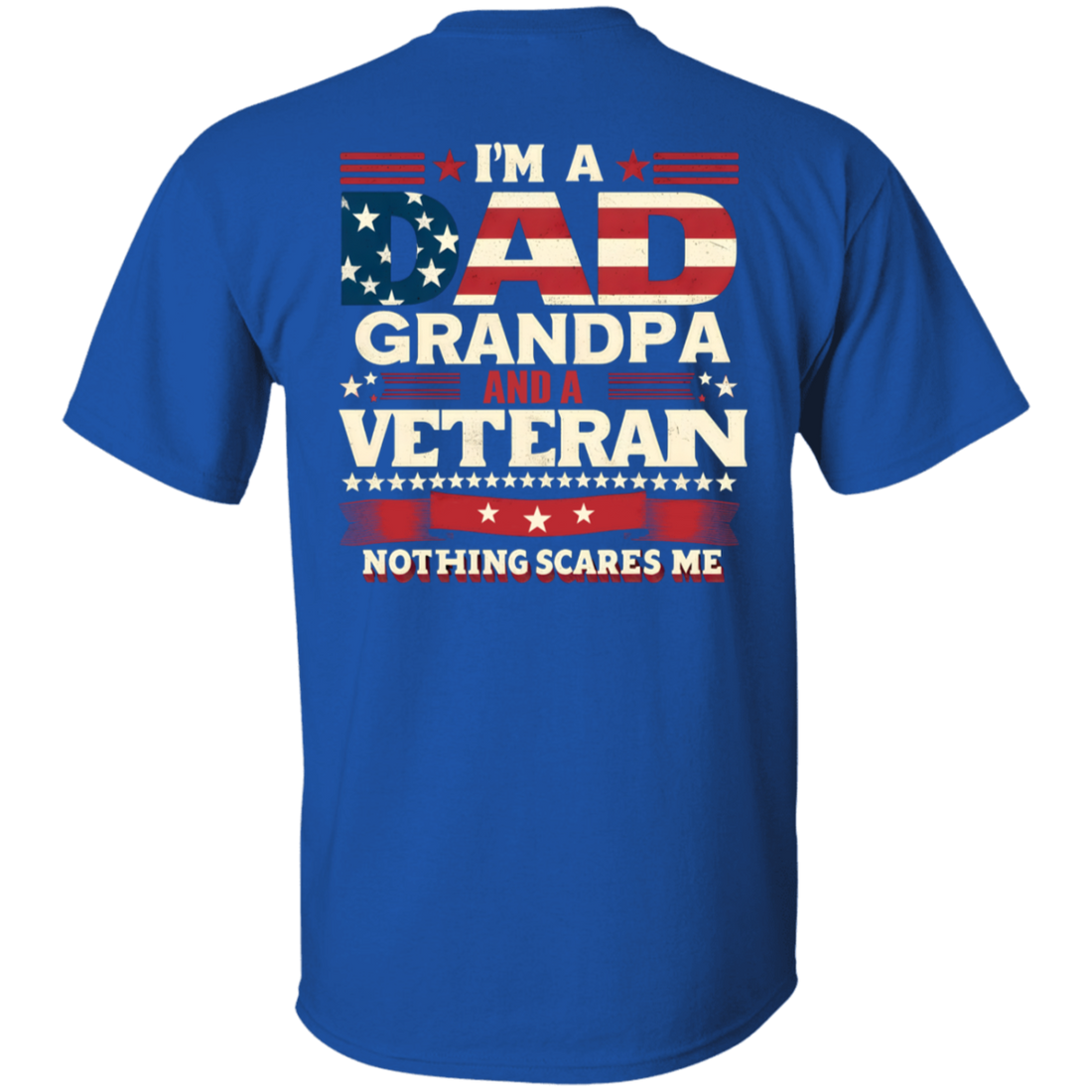 "Dad, Grandpa and Verteran" Short Sleeve T-Shirt
