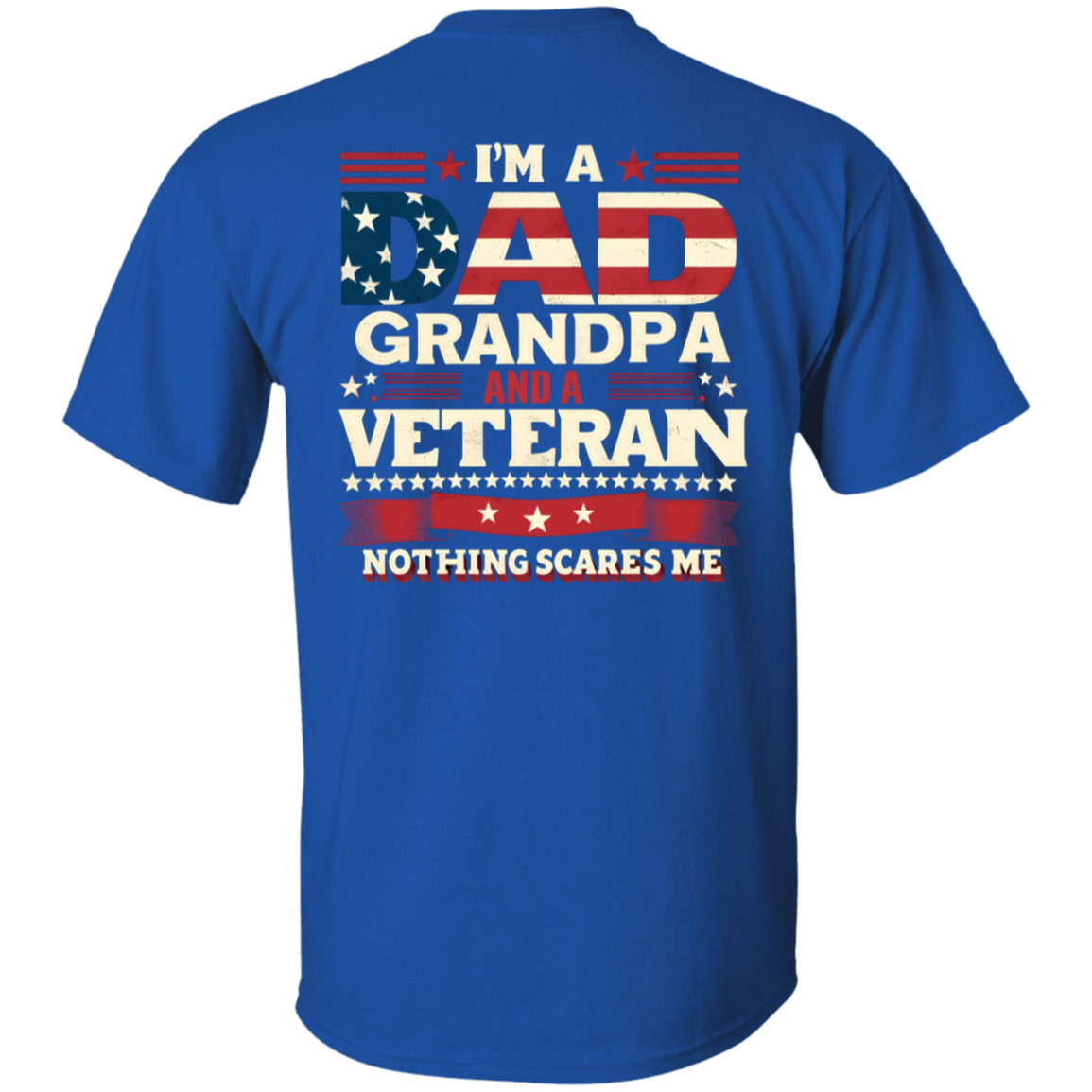 ""Dad, Grandpa and Verteran" Short Sleeve T-Shirt