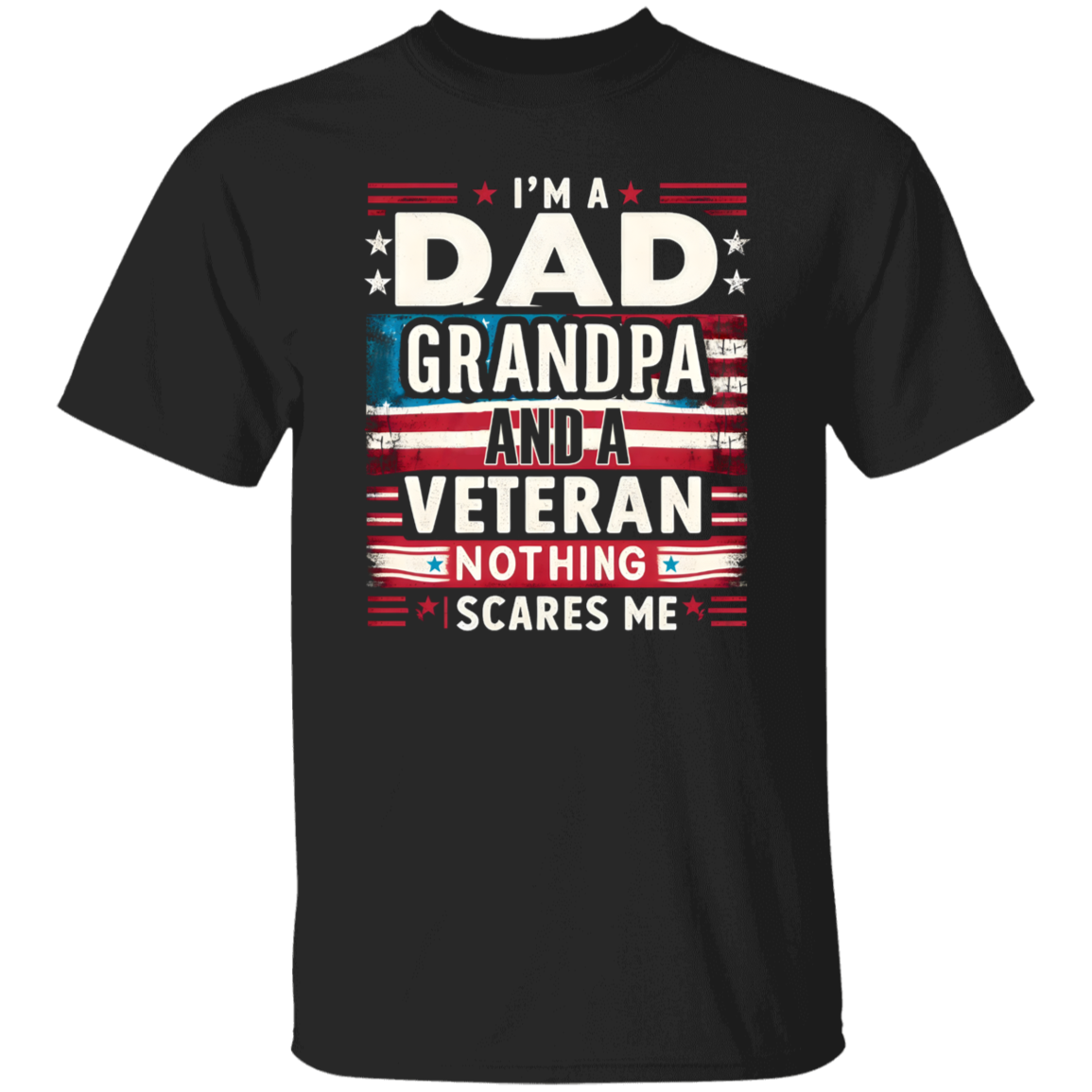 "Dad, Grandpa and Veteran" Short Sleeve T-Shirt