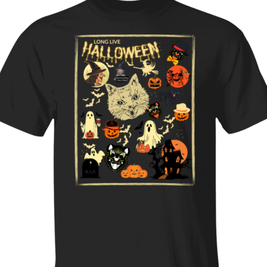 Retro Halloween T-Shirt, Long Live Halloween!