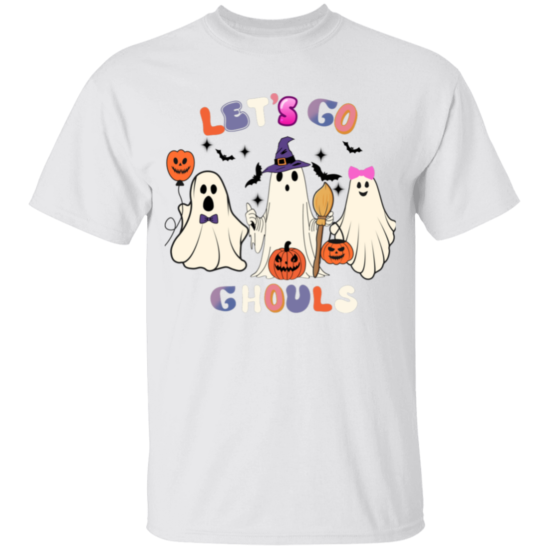 Let's Go Ghouls Halloween Shirt, Kids Halloween Ready  T-Shirt