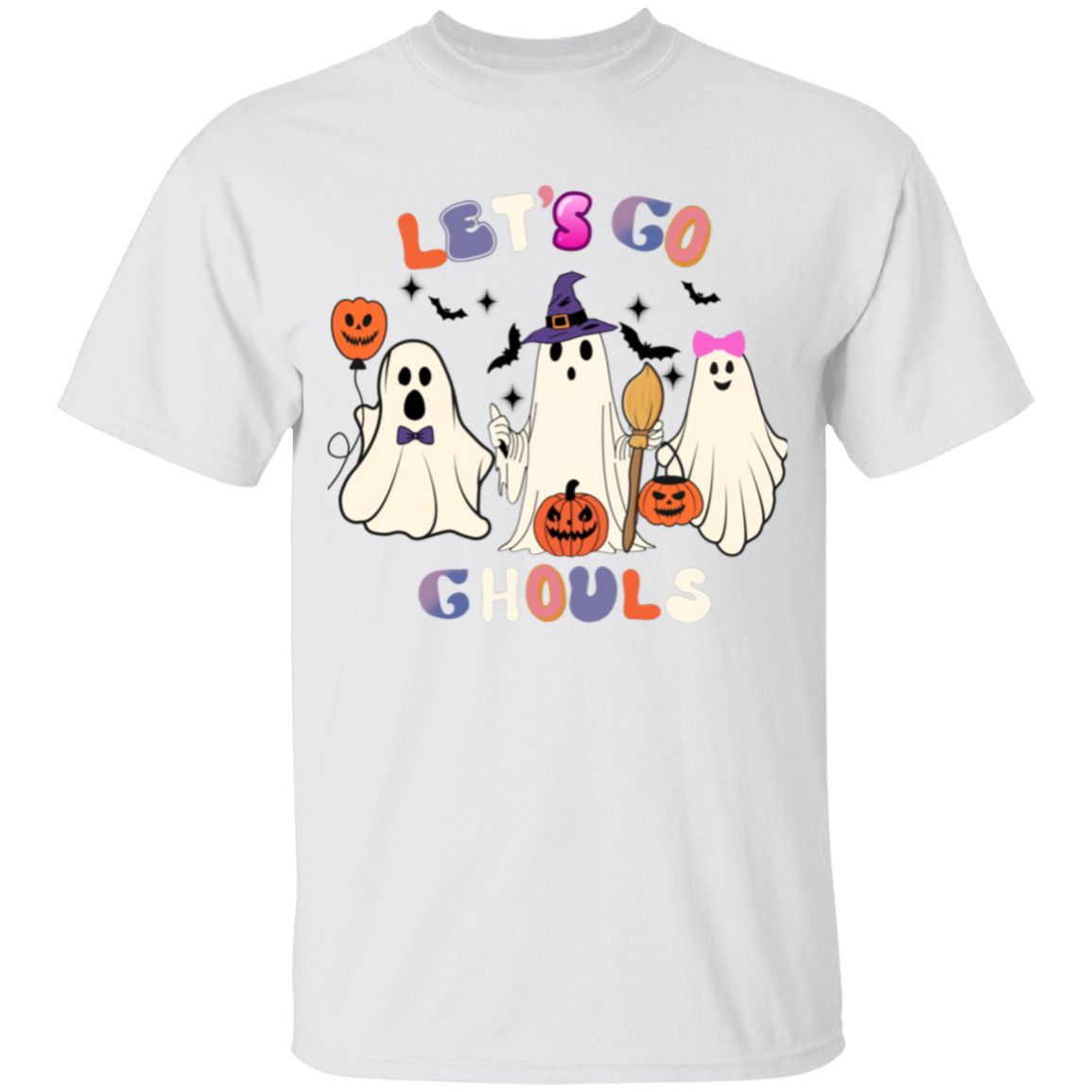 Let's Go Ghouls Halloween Shirt, Kids Halloween Ready  T-Shirt