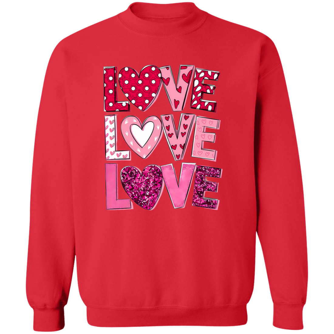 Valentine Season "LOVE" Pullover Sweatshirt for your Valentine!