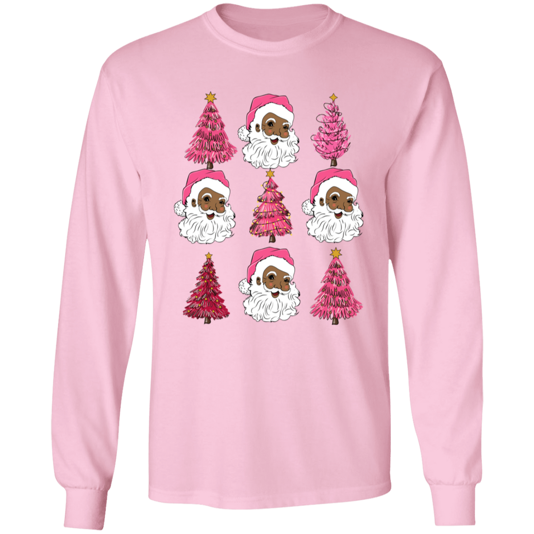 Christmas Santa Trees Holiday Apparel Shirt