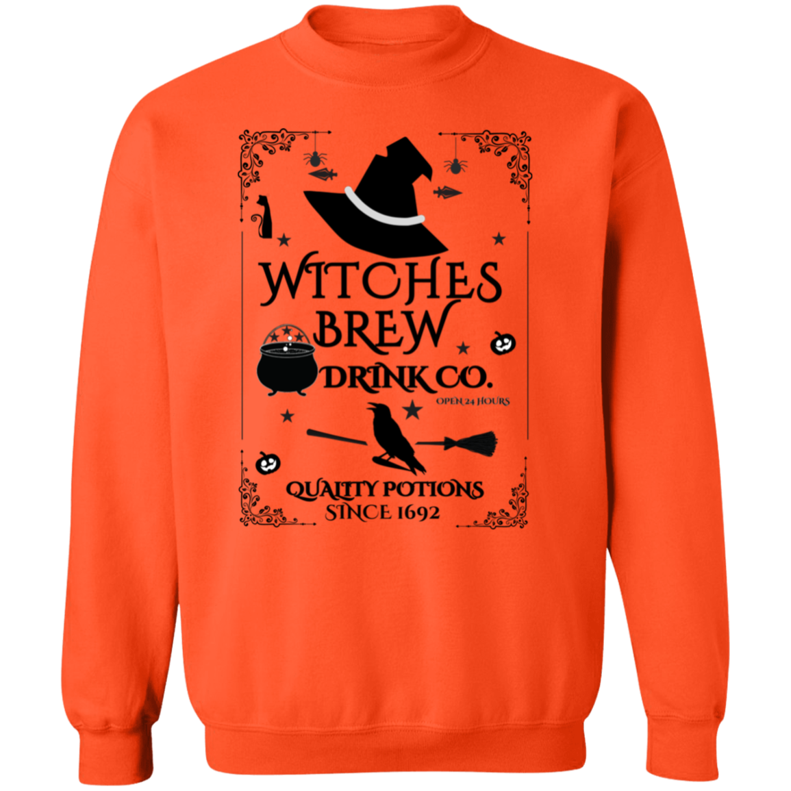 Halloween Witches Brew Drink Co. Pullover Sweatshirt and T-Shirt!