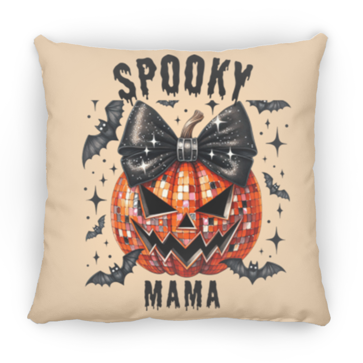 Halloween Decor, Spooky Mama Throw Pillows | Large Throw Pillow