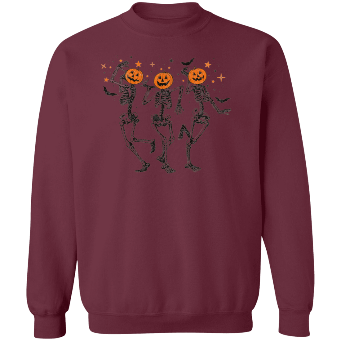 Funny Halloween Pumpkin Head Dancing Skeleton Sweatshirt, Halloween Gift Shirt, Halloween Party Costume